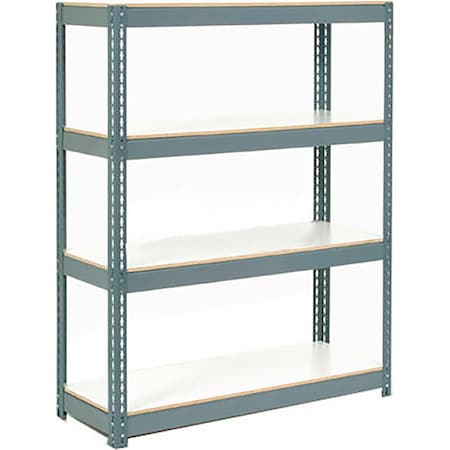 Global Industrial Extra Heavy Duty Shelving 48Wx18Dx96H 6 Shelves 1500 lbs. Cap. Per Shelf GRY B2297800